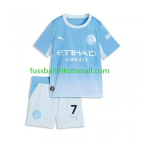 Fußballtrikots Manchester City Omar Marmoush 7 Kinder 2026-2027 Kurzarm Heimtrikotsatz kaufen